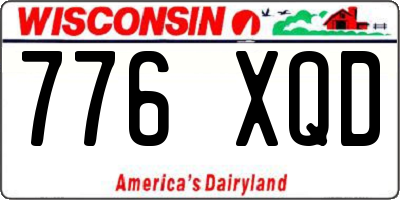 WI license plate 776XQD