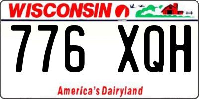 WI license plate 776XQH