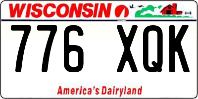 WI license plate 776XQK
