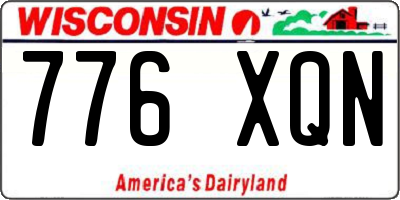 WI license plate 776XQN