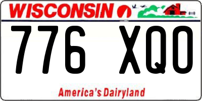 WI license plate 776XQO