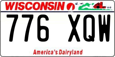 WI license plate 776XQW