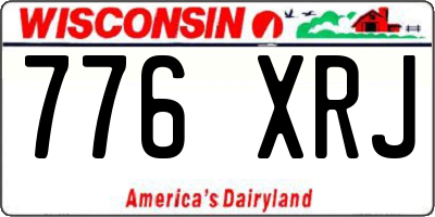 WI license plate 776XRJ