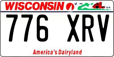 WI license plate 776XRV