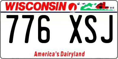 WI license plate 776XSJ