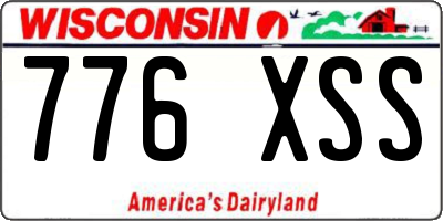 WI license plate 776XSS