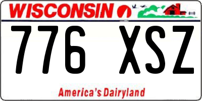 WI license plate 776XSZ