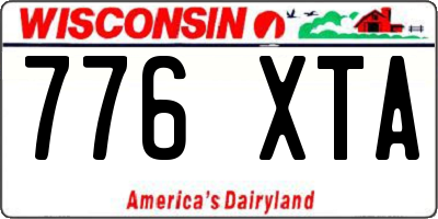 WI license plate 776XTA