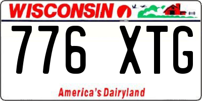 WI license plate 776XTG