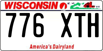 WI license plate 776XTH