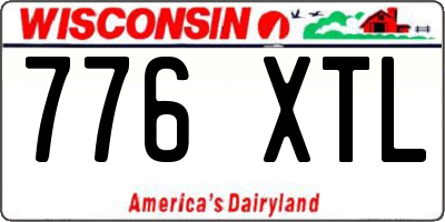 WI license plate 776XTL