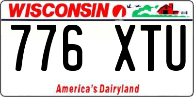 WI license plate 776XTU