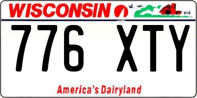 WI license plate 776XTY