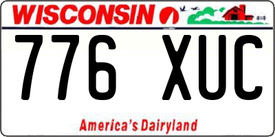 WI license plate 776XUC