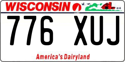 WI license plate 776XUJ