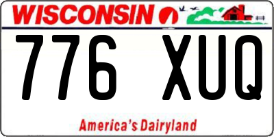 WI license plate 776XUQ