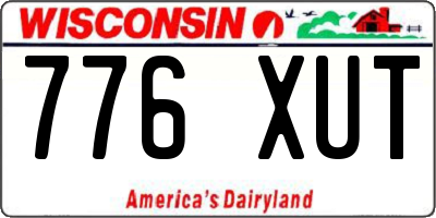 WI license plate 776XUT