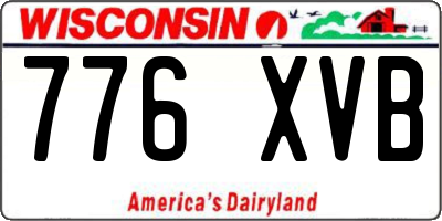 WI license plate 776XVB