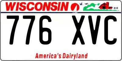 WI license plate 776XVC