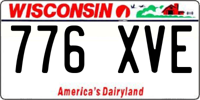 WI license plate 776XVE
