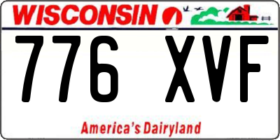 WI license plate 776XVF