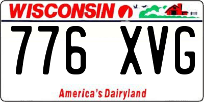 WI license plate 776XVG