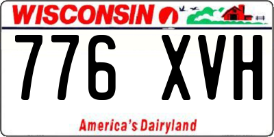 WI license plate 776XVH
