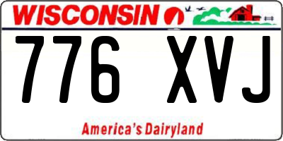 WI license plate 776XVJ