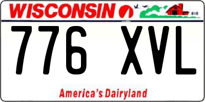 WI license plate 776XVL