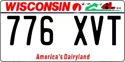 WI license plate 776XVT