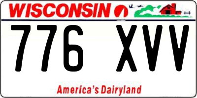 WI license plate 776XVV