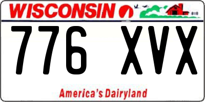WI license plate 776XVX