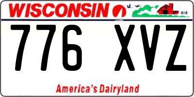 WI license plate 776XVZ