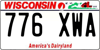 WI license plate 776XWA