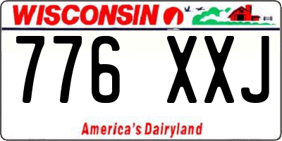 WI license plate 776XXJ
