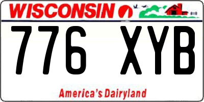 WI license plate 776XYB