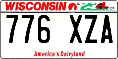 WI license plate 776XZA