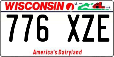 WI license plate 776XZE