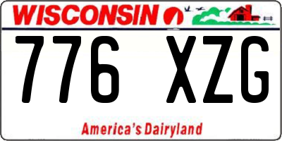 WI license plate 776XZG