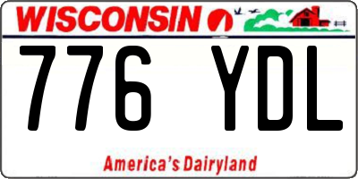 WI license plate 776YDL