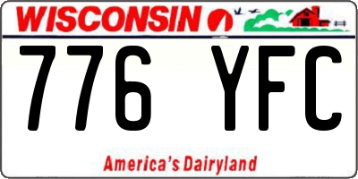 WI license plate 776YFC