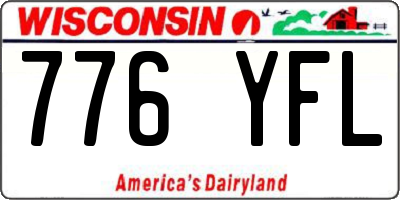 WI license plate 776YFL