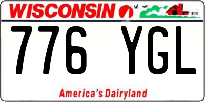 WI license plate 776YGL