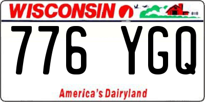 WI license plate 776YGQ