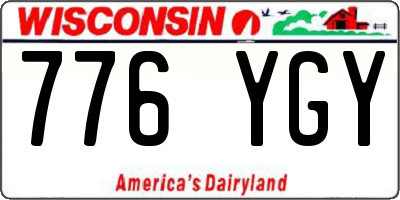 WI license plate 776YGY