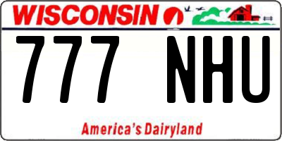 WI license plate 777NHU