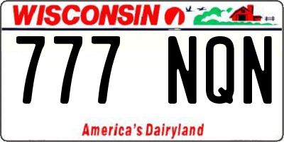 WI license plate 777NQN