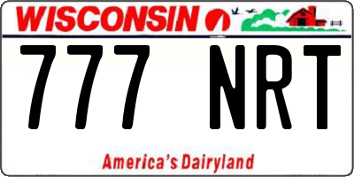 WI license plate 777NRT
