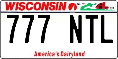 WI license plate 777NTL