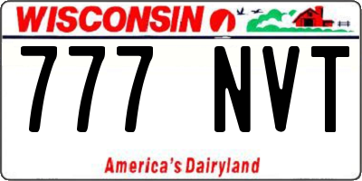 WI license plate 777NVT